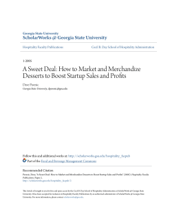 A Sweet Deal: How to Market and Merchandize Desserts to Boost