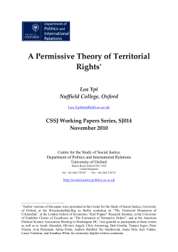 A Permissive Theory of Territorial Rights