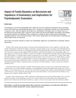 Impact of Family Dynamics on Narcissism and Impotence