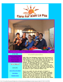 From the President`s Desk