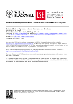 The Suntory and Toyota International Centres for Economics and