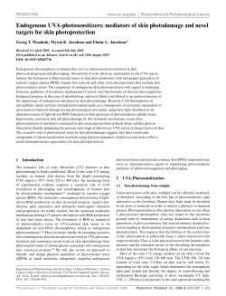 Endogenous UVA-photosensitizers: mediators of skin photodamage