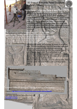 1. 3D Scan of Himyarite Relief Sculpture in Zafar