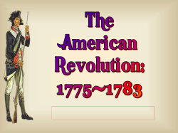 The American Revolution