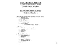MS Heat Guidelines