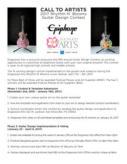 Guitar Contest Application