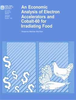 An Economic Analysis of electron Accelerators and Cobalt