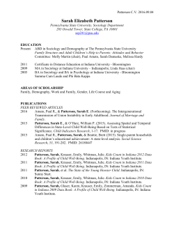 CV - Department of Sociology and Criminology