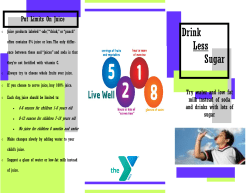 Drink Less Sugar - YMCA of the Fox Cities