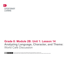 Grade 8: Module 2B: Unit 1