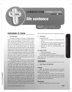 life sentence - Cornerstone Connections