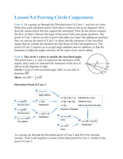 Lesson 9.4 Proving Circle Conjectures