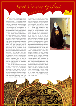 Visions of Hell - St. Veronica Giuliani