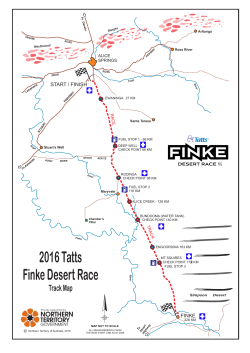 Track Map - Finke Desert Race