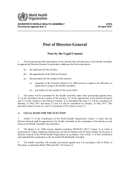 A70/4 - World Health Organization