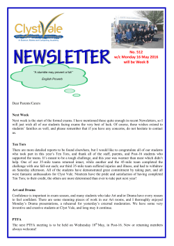 No. 512 w/c Monday 16 May 2016 will be Week B