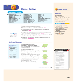 Chapter Review