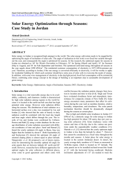 Solar Energy Optimization through Seasons