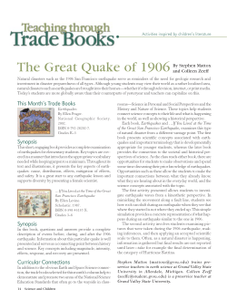 The Great Quake of 1906 - Grand Valley State University