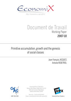 Document de Travail