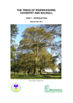 THE TREES OF WARWICKSHIRE, COVENTRY AND SOLIHULL
