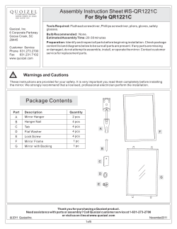 Instructions Sheet