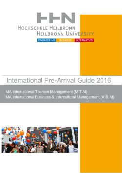 International Pre-Arrival Guide 2016