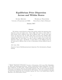 Equilibrium Price Dispersion Across and Within Stores