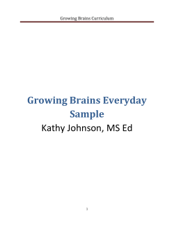 Growing Brains Curriculum