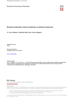 Bimodal condensation silicone elastomers as dielectric