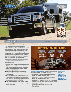 2011 Ford F-150 Trailer Towing Selector