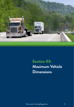Maximum Vehicle Dimensions