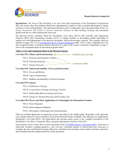 Physical Science in Grades 6-8