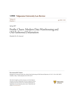 Frothy Chaos: Modern Data Warehousing and Old