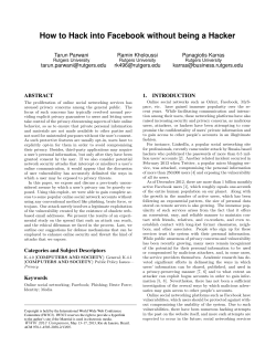 How to Hack into Facebook without being a Hacker