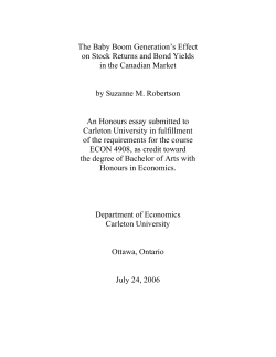 the baby boom generations` effect