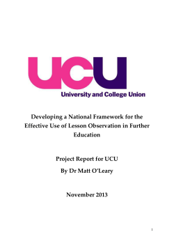 Developing a National Framework for the Effective Use of