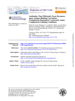 Antibodies That Efficiently Form Hexamers upon Antigen Binding