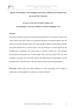 Appeals, Sexual Images, Visual Metaphors and Themes