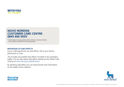 novo nordisk customer care centre 0845 600 5055