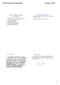 171S2.5 Variation and Applications