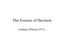 The Essence of Decision