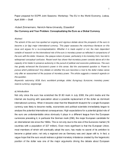 Our Currency and Your Problem: Conceptualizing the Euro as a