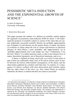 PESSIMISTIC META-INDUCTION AND THE EXPONENTIAL