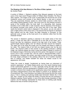 The Shaping of the New Woman in The Rise of Silas Lapham