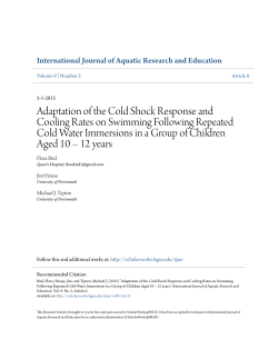 Adaptation of the Cold Shock Response and Cooling Rates on
