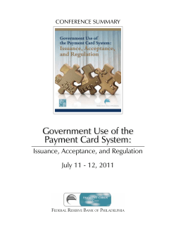 Government Use of the Payment Card System