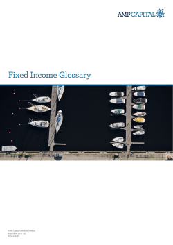 Fixed Income Glossary
