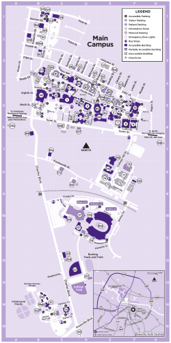 ECU Main Campus Map