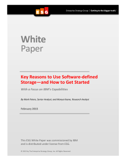 Key Reasons to Use Software-defined Storage—and